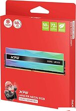 Оперативная память ADATA XPG Lancer Neon RGB 2x16ГБ DDR5 6000 МГц AX5U6000C3016G-DCLANRSG Оперативная память ADATA XPG Lancer Neon RGB 2x16ГБ DDR5 6000 МГц AX5U6000C3016G-DCLANRSG
