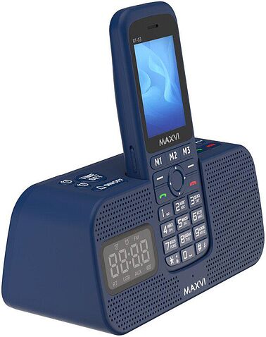 Кнопочный телефон Maxvi RT-03 (синий)