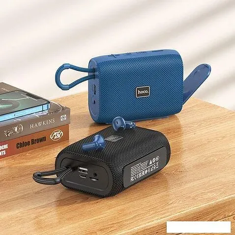 Bluetooth колонка с беспроводными наушниками Hoco HC15 (черный)