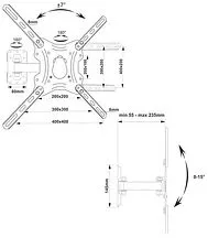 Кронштейн Electric Light КБ-01-85 (черный)