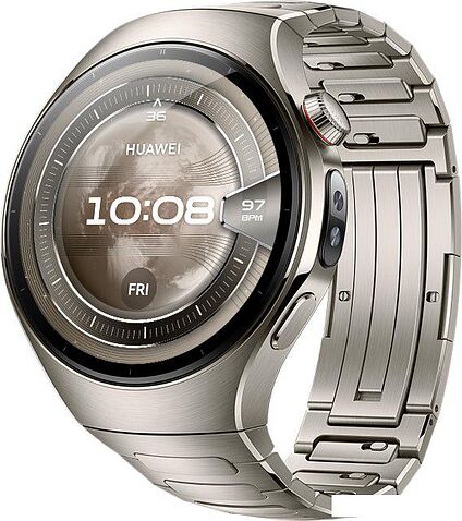 Умные часы Huawei Watch 5 46 мм (титановый, с титановым браслетом, международная версия)