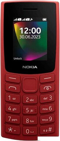 Кнопочный телефон Nokia 106 (2023) Dual SIM TA-1564 (красный)