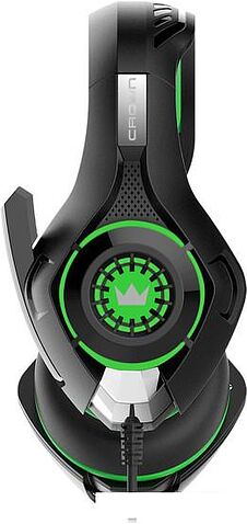 Наушники с микрофоном CrownMicro CMGH-102T USB (зеленый)