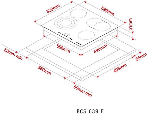 Варочная панель KUPPERSBERG ECS 639 F