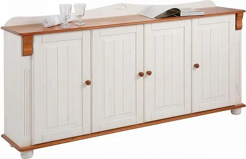 Тумба Диприз Adele 4 дв Д.1302.1 (белый воск/черри)