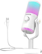 Проводной микрофон Maono DM30 RGB (белый)