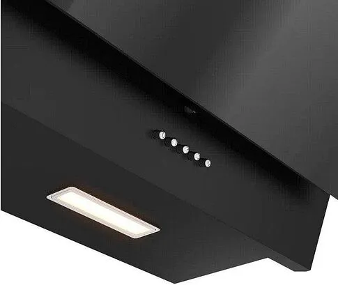 Кухонная вытяжка Elikor Коралл 50П-430-К3Д 266399 (черный/черное стекло)