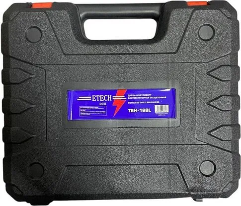 Дрель-шуруповерт ETECH TEH-16BL (с 2-мя АКБ, кейс)