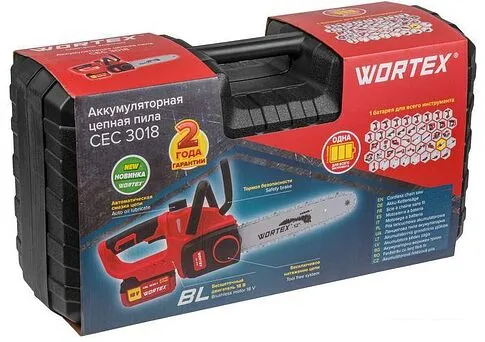 Аккумуляторная пила Wortex CEC 3018 ALL1 0333223 (с 1-м АКБ, кейс)