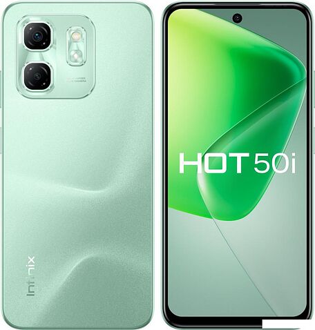 Смартфон Infinix Hot 50i X6531B 4GB/256GB (зеленый шалфей)