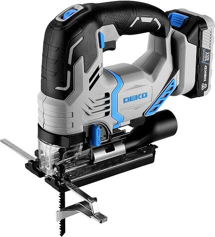 Электролобзик Deko DKJS20 PRO 083-1125 (с 2-мя АКБ, кейс)