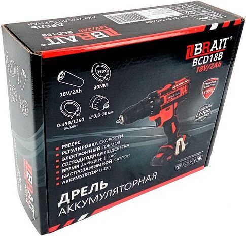 Дрель-шуруповерт Brait BCD18B (с 1-им АКБ)