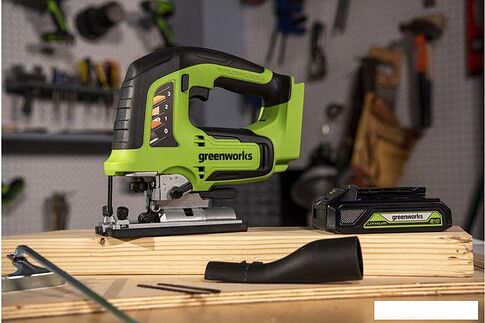 Электролобзик Greenworks GD24JS 3601407 (без АКБ)