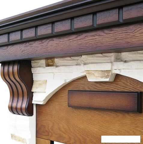 Каминокомплект Smolcom Nesvizh STD-ASP Majestic FX Black RB-STD3BLFX (дуб антик)