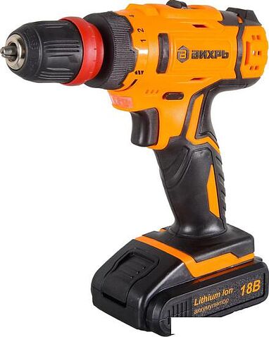 Дрель-шуруповерт Вихрь ДА-18Л-2КC (с 2-мя АКБ, кейс)