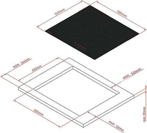 Варочная панель Monsher MHE 6013