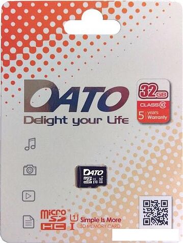 Карта памяти Dato microSDHC DTTF032GUIC10 32GB
