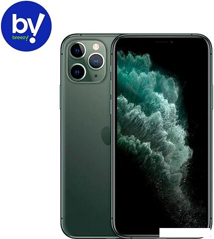 Смартфон Apple iPhone 11 Pro Max 64GB Воcстановленный by Breezy, грейд A (темно-зеленый)