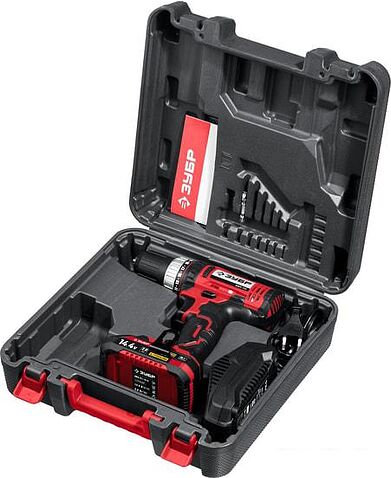 Дрель-шуруповерт Зубр Мастер ДШЛ-145-21 (с 1-м АКБ, кейс)