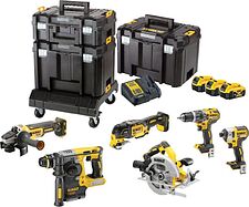 DeWalt DCK685P3T (болгарка, перфоратор, циркулярка, шуруповерт, винтоверт, реноватор, 3 АКБ, кейс) DeWalt DCK685P3T (болгарка, перфоратор, циркулярка, шуруповерт, винтоверт, реноватор, 3 АКБ, кейс)