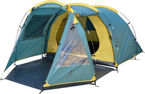 Кемпинговая палатка Coyote Dakota CL-A08-Green (со спальным мешком ZC-SB001 красный)