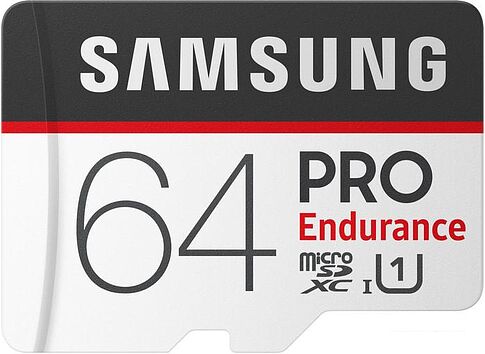 Карта памяти Samsung PRO Endurance microSDXC 64GB + адаптер