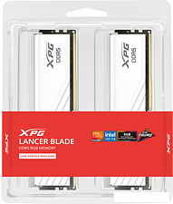 Оперативная память ADATA XPG Lancer Blade RGB 2x16ГБ DDR5 6000 МГц AX5U6000C3016G-DTLABRWH Оперативная память ADATA XPG Lancer Blade RGB 2x16ГБ DDR5 6000 МГц AX5U6000C3016G-DTLABRWH