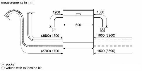 Отдельностоящая посудомоечная машина Bosch Serie 4 SMS43D08ME