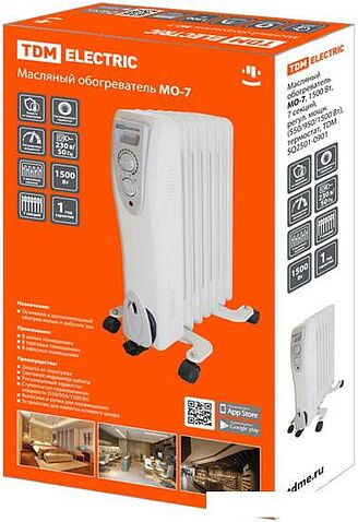 Масляный радиатор TDM Electric SQ2501-0901