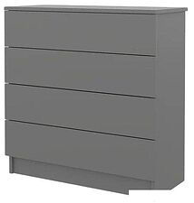 Комод Горизонт Нео 760 4 ящика (серый графит)