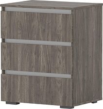 Комод Кортекс-мебель Бари 60 3ш (орех элия/орех элия/белый)