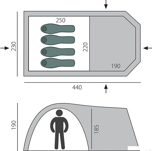 Кемпинговая палатка BTrace Osprey 4