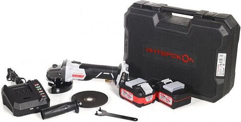 Угловая шлифмашина Интерскол УШМ-125/36В 816.2.2.70 (с 2-мя АКБ)