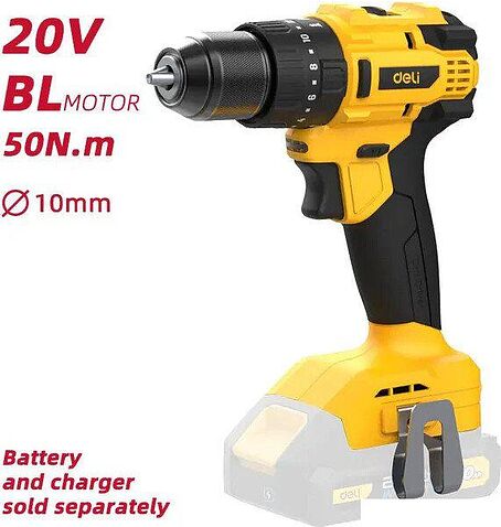 Ударная дрель-шуруповерт Deli EDC150Z (без АКБ)