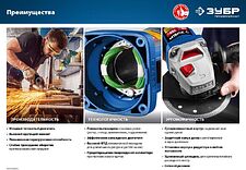 Угловая шлифмашина Зубр УШМ-П125-750