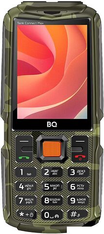 Кнопочный телефон BQ 2830L Tank Connect Max (камуфляж/черный)