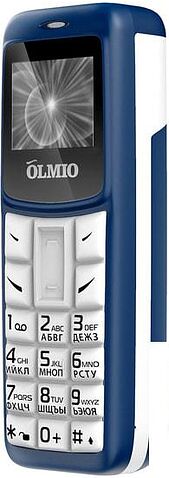 Мобильный телефон Olmio A02 (белый/синий)