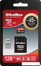 Карта памяти Oltramax Elite microSDXC UHS-I (Class 10) 128GB + адаптер Карта памяти Oltramax Elite microSDXC UHS-I (Class 10) 128GB + адаптер