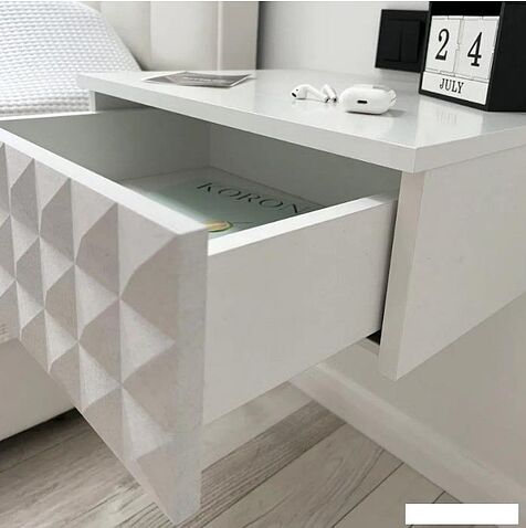 Тумба Shtabe Simple 7000 эко (травертин/белый)