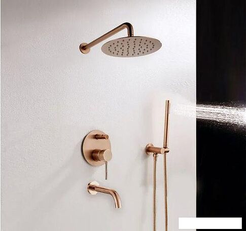 Душевая система  Rea Lungo Rose Gold REA-P6610