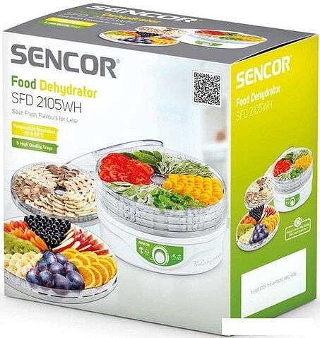 Сушилка для овощей и фруктов Sencor SFD 2105WH