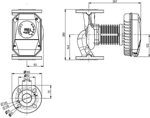 Циркуляционный насос IMP Pumps NMT MAX II S 50/120 F280