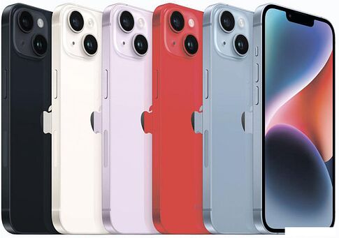 Смартфон Apple iPhone 14 256GB Восстановленный by Breezy, грейд B (фиолетовый)