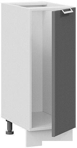 Шкаф напольный Трия Кимберли 1Н3 (белый/титан)