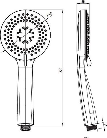 Душевая система  Deante Arnika Titanium BXYYDQAM (титан)