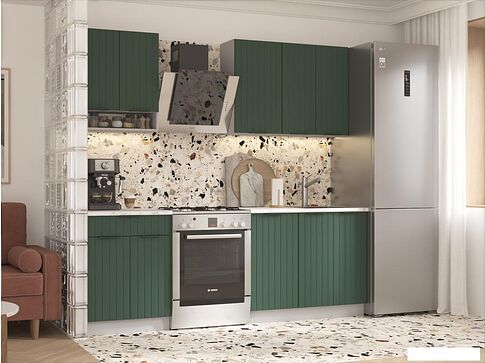 Готовая кухня Arvento АНТА-плюс 1.6м (зеленый)