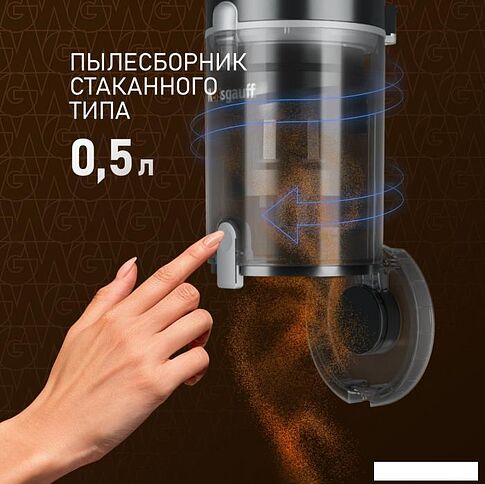 Пылесос Weissgauff V12 BLDC 400 Nero Turbo