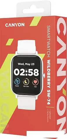 Умные часы Canyon Wildberry SW-74 (белый)