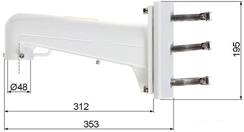 Кронштейн Hikvision DS-1602ZJ-POLE