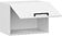 Шкаф навесной Трия Детройт 1В5Г исп. 2 (белый/белый глянец)